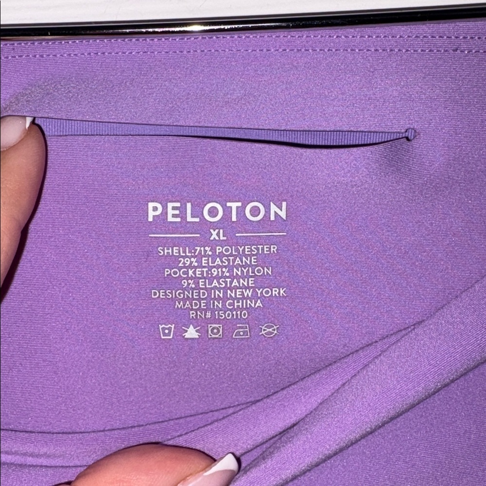 Peloton Cadent High Rise Pocket Leggings Purple Size XL - Picture 9 of 9